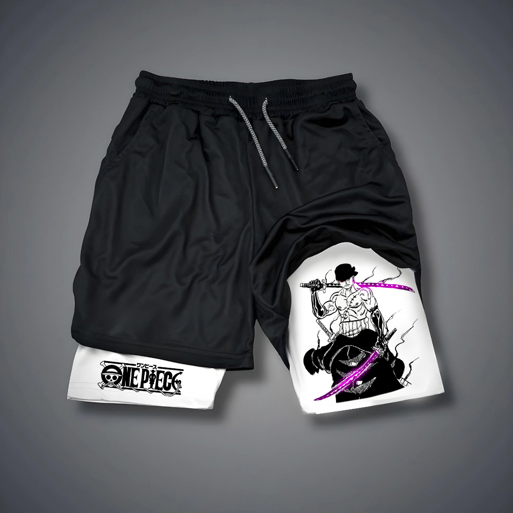 One Piece Men's Shorts Double  - مراجعة Summer Clothing Layering وسعره