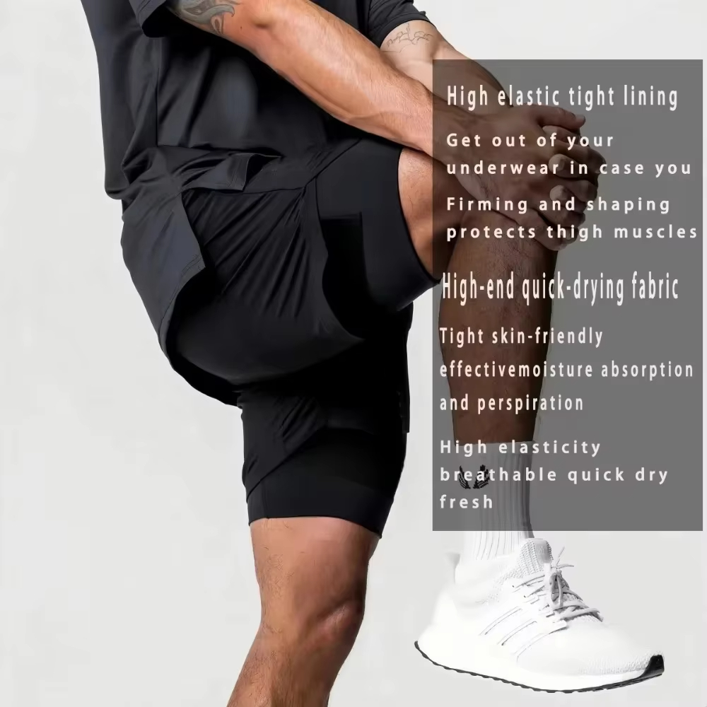 One Piece Men's Shorts Double  - مراجعة Summer Clothing Layering وسعره