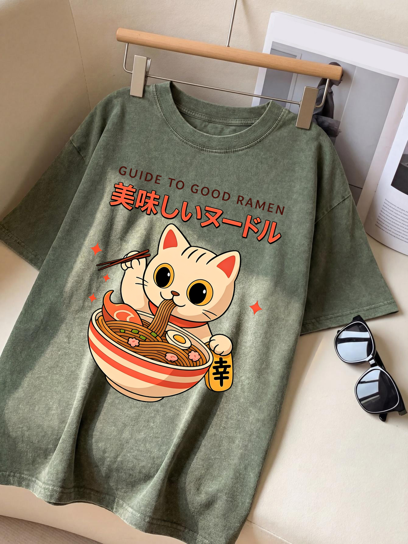 Guide To Good Ramen Print Retr - مراجعة Summer Clothing Guide وسعره