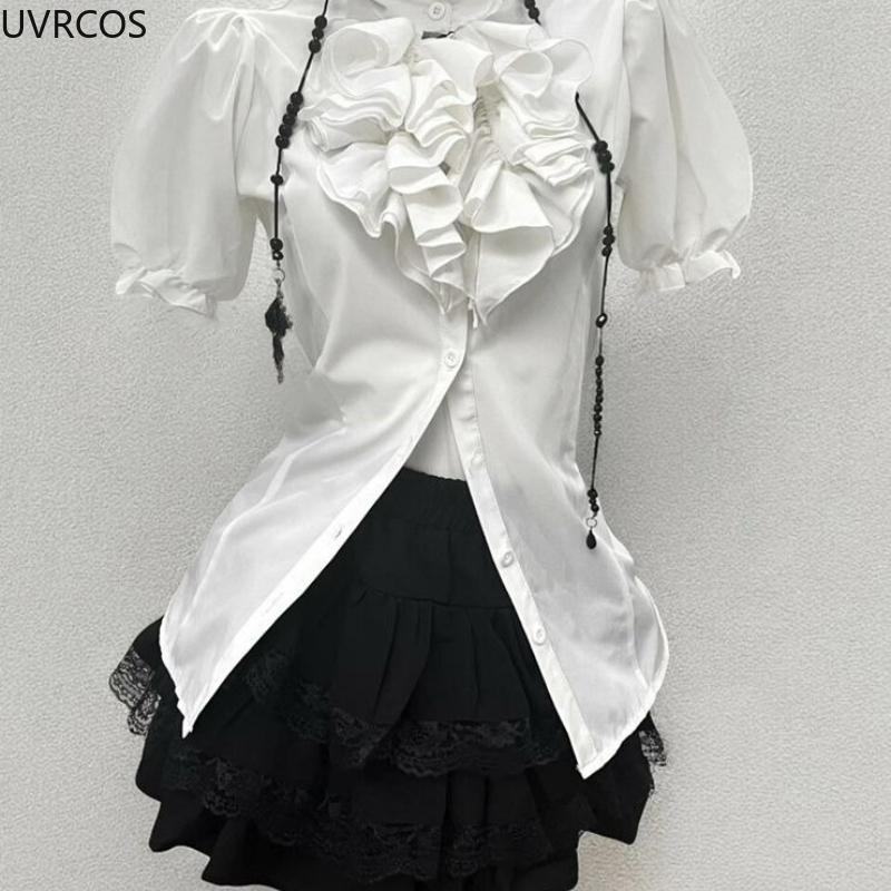 Y2k Aesthetic Lolita Style Swe - مراجعة Summer Clothing Aesthetic وسعره