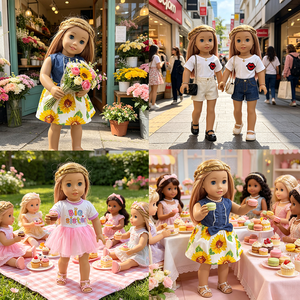 18 Inch Doll Girl Gentle and S - مراجعة Summer Away Clothing وسعره