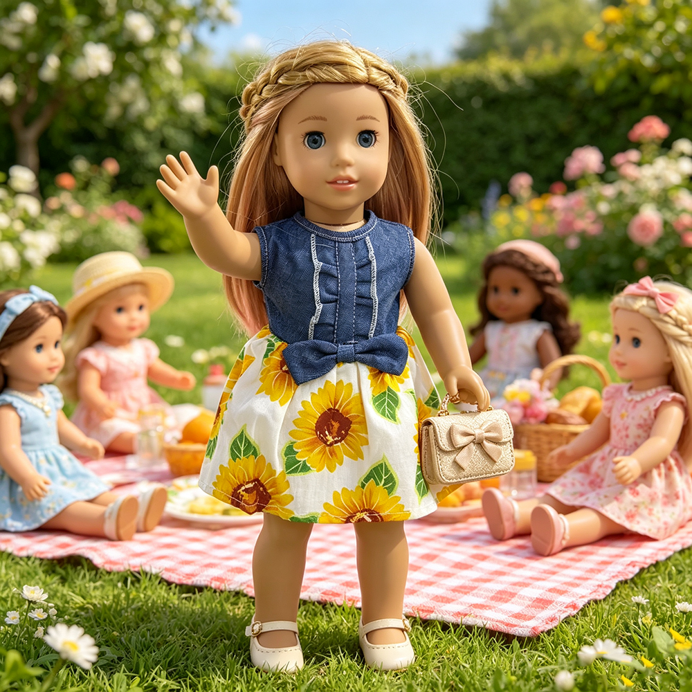 18 Inch Doll Girl Gentle and S - مراجعة Summer Away Clothing وسعره