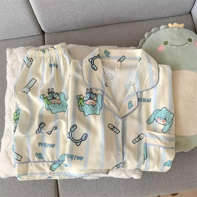 Hatsune Miku Women Pajama Set  - مراجعة Summer Away Clothing وسعره