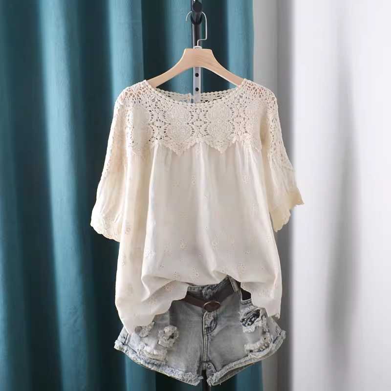 2026 Hollow Out Lace Patchwork - مراجعة Summer Clothing For Japan وسعره