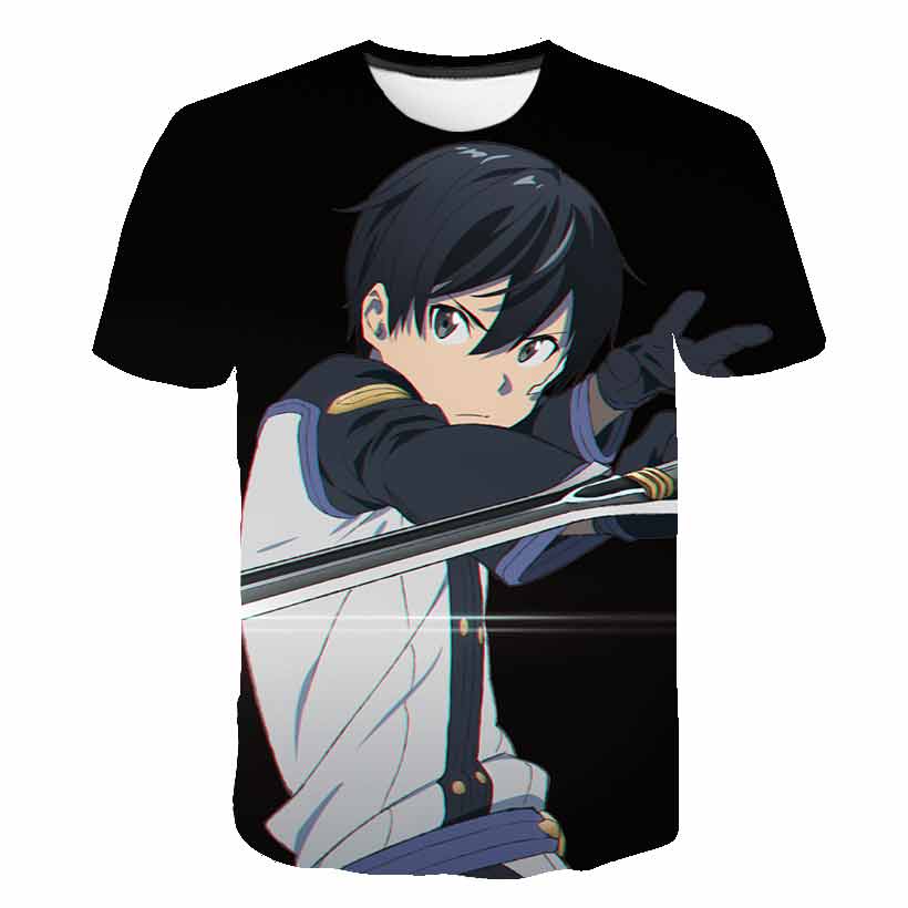 Anime 3D-printed Sword Art Onl - مراجعة Summer Clothing Online Shopping وسعره