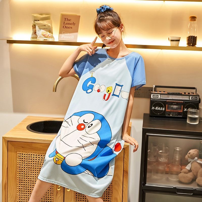 Doraemon cute nightdress for w - مراجعة Summer Away Clothing وسعره