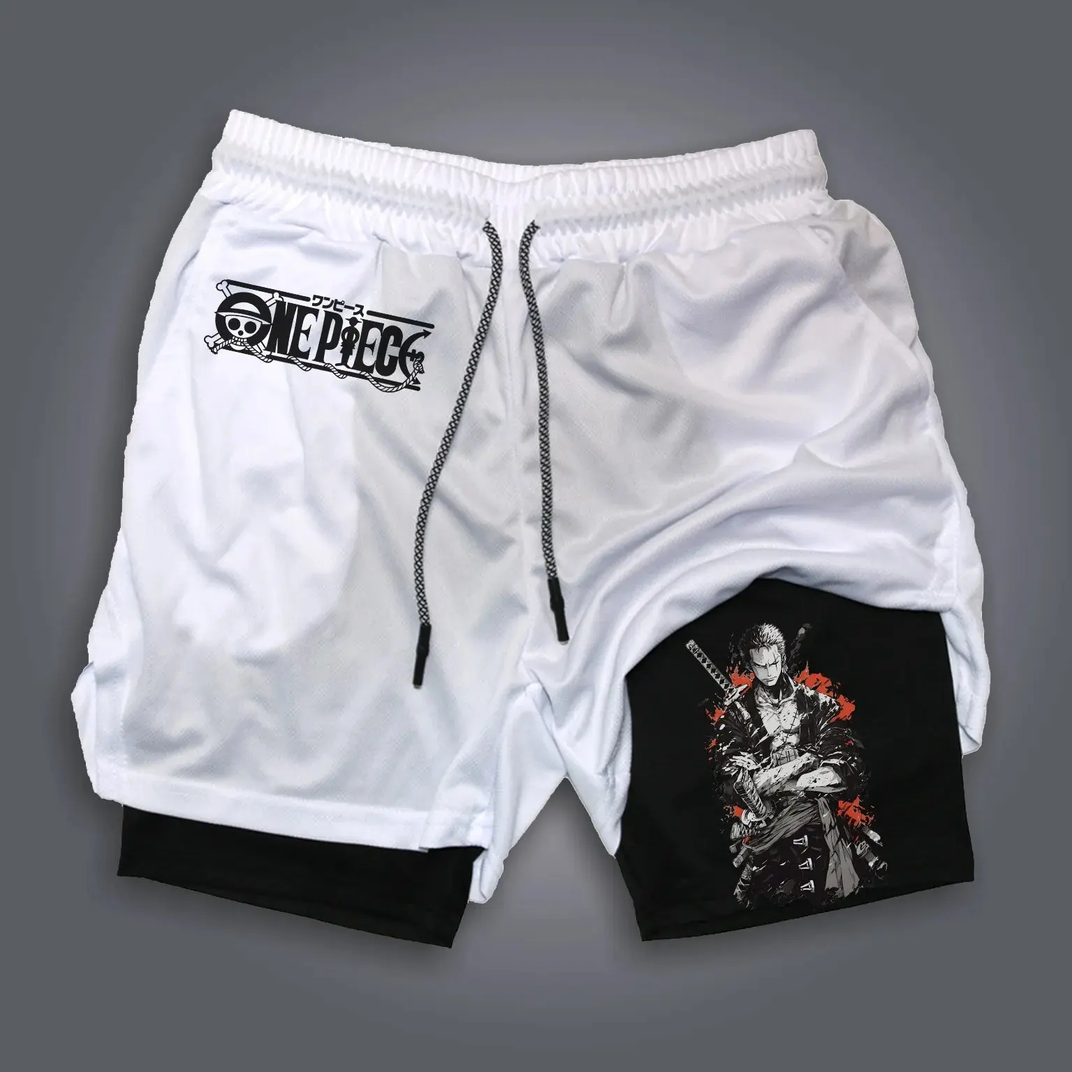 One Piece Anime Mens Gym Short - مراجعة Summer Clothing Layering وسعره