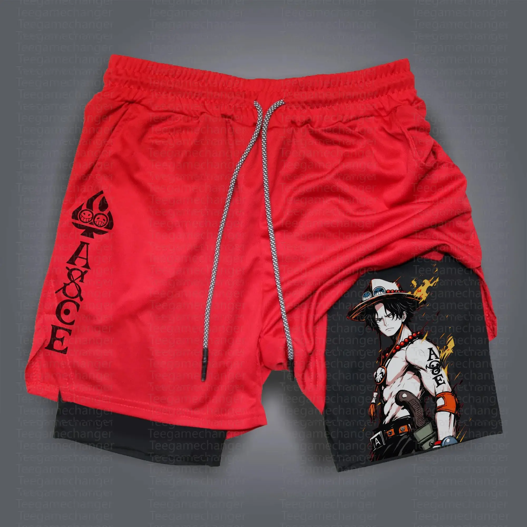 One Piece Anime Mens Gym Short - مراجعة Summer Clothing Layering وسعره