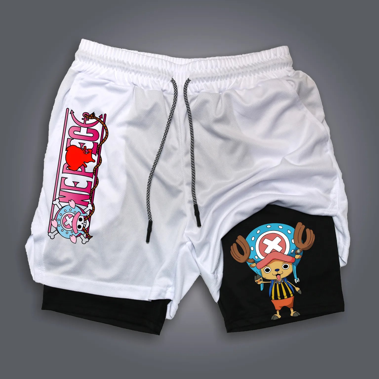 One Piece Anime Mens Gym Short - مراجعة Summer Clothing Layering وسعره
