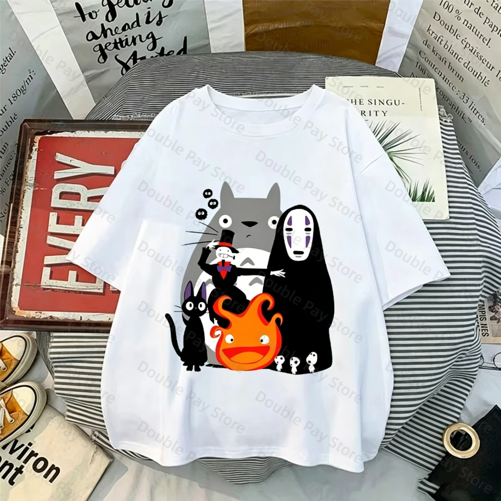 Anime Totoro Spirited Away T-s - مراجعة Summer Away Clothing وسعره