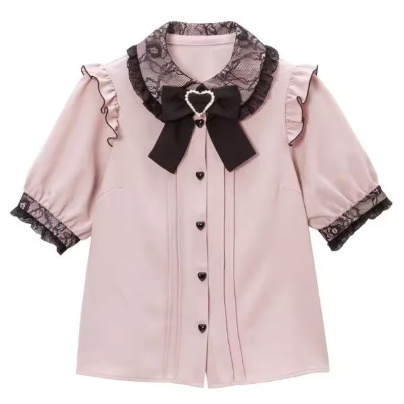Kawaii Women Shirts Lolita Y2K - مراجعة Summer Clothing Aesthetic وسعره