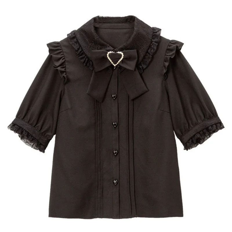 Kawaii Women Shirts Lolita Y2K - مراجعة Summer Clothing Aesthetic وسعره