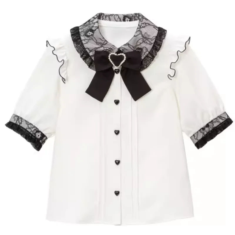 Kawaii Women Shirts Lolita Y2K - مراجعة Summer Clothing Aesthetic وسعره