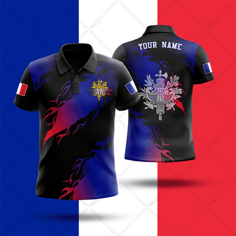 Custom Name France Flag Graphi - مراجعة Summer Clothing Names وسعره