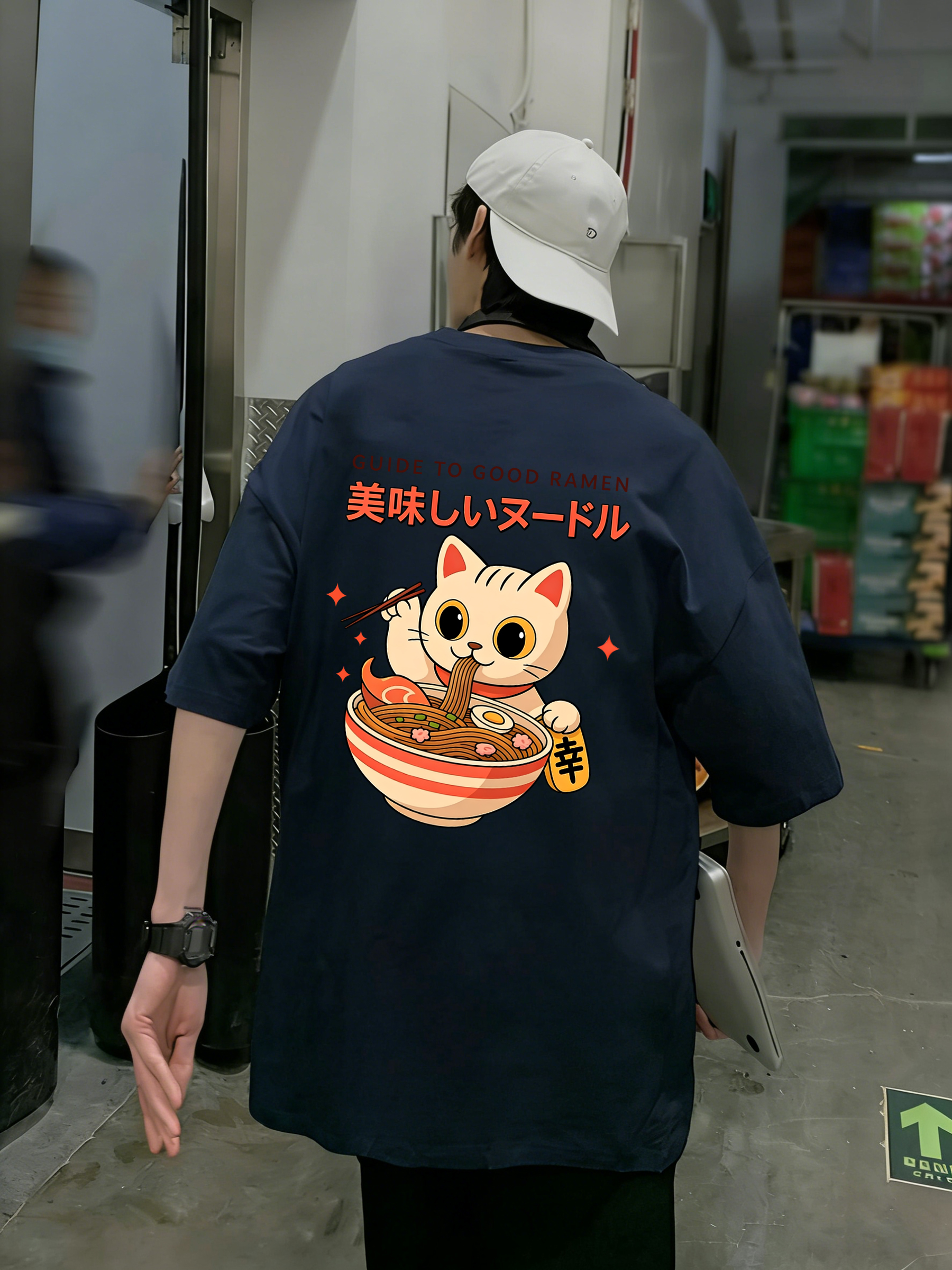 Guide To Good Ramen Print Mens - مراجعة Summer Clothing Guide وسعره