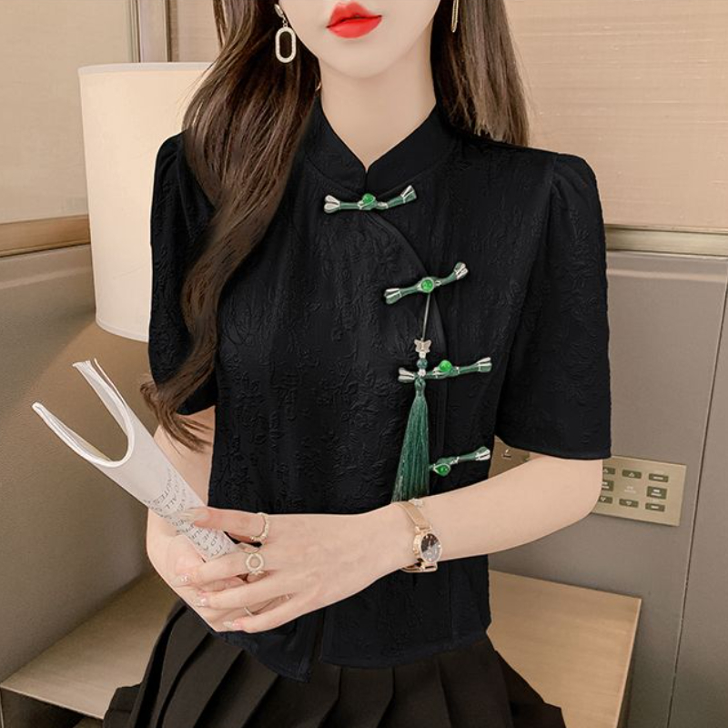 Vintage Blouses Women Fashion  - مراجعة Summer Clothing Aesthetic وسعره