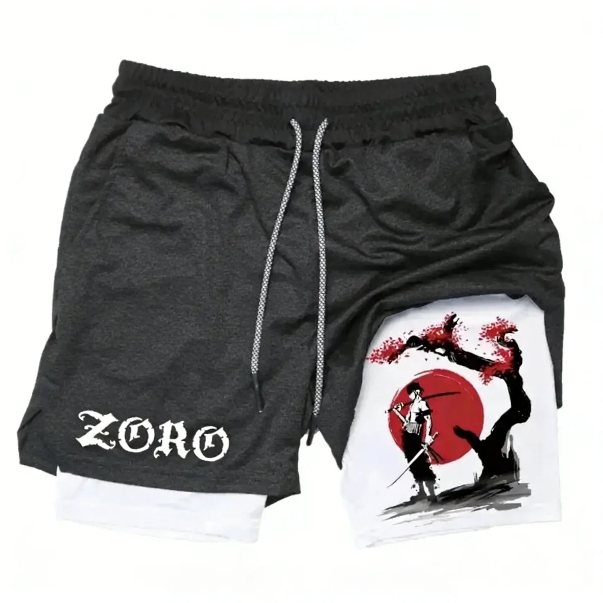 ONE PIECE Anime Zoro Joint Spo - مراجعة Summer Clothing Layering وسعره