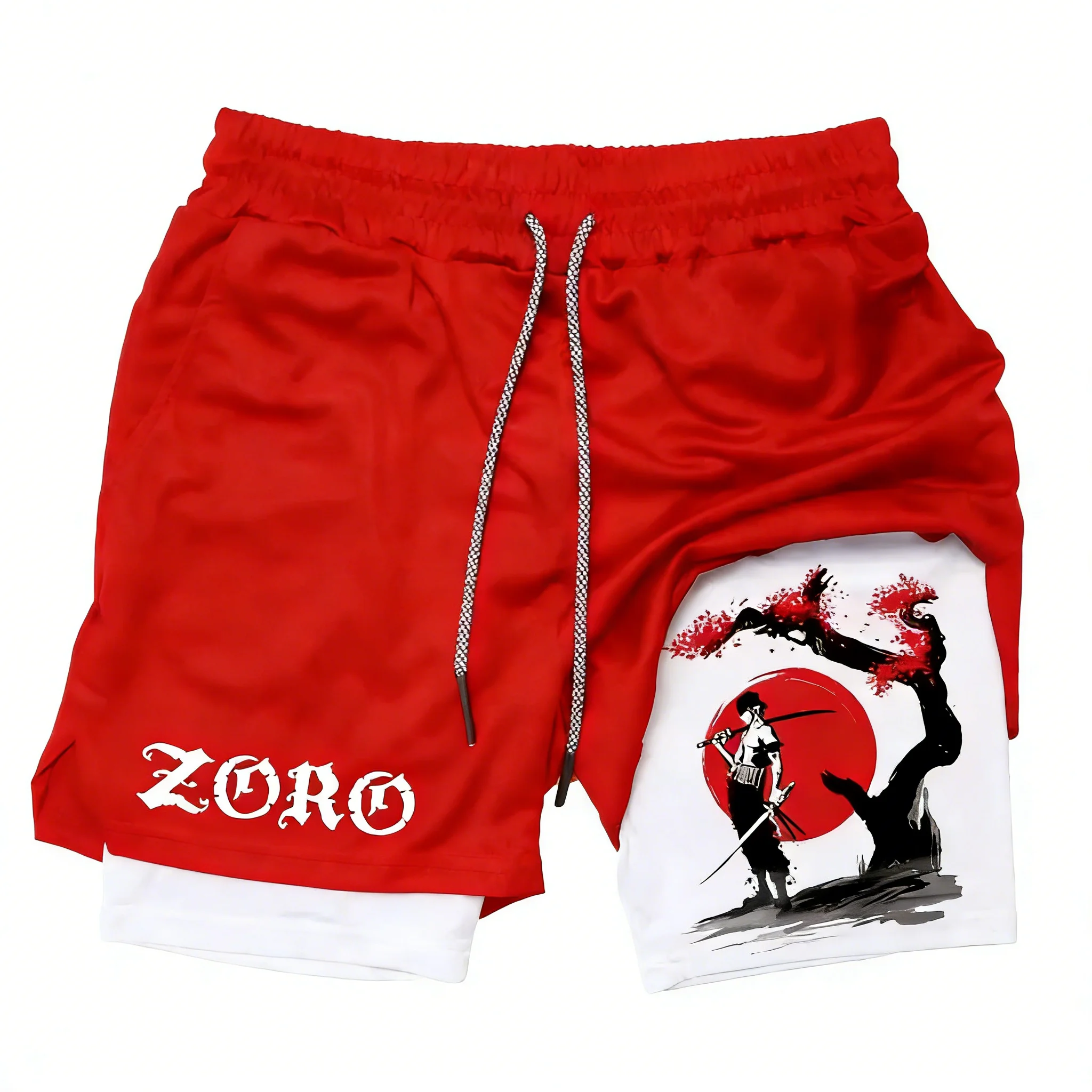 ONE PIECE Anime Zoro Joint Spo - مراجعة Summer Clothing Layering وسعره