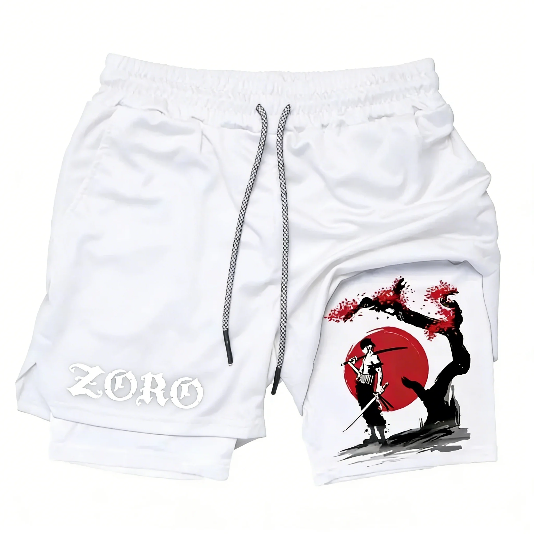 ONE PIECE Anime Zoro Joint Spo - مراجعة Summer Clothing Layering وسعره
