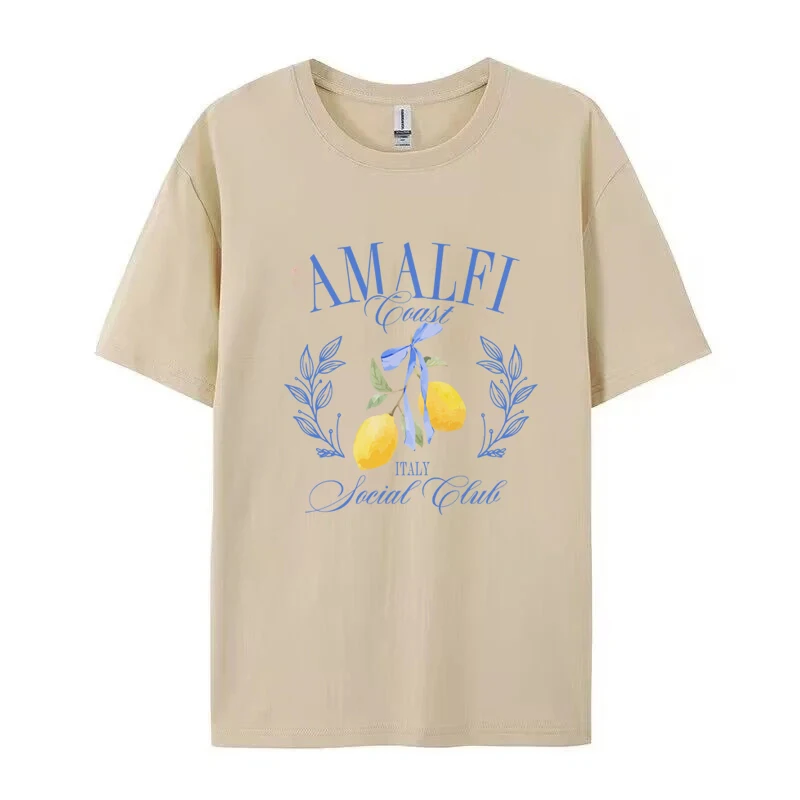 Lemon Print T-shirt Short Slee - مراجعة Summer Clothing Aesthetic وسعره
