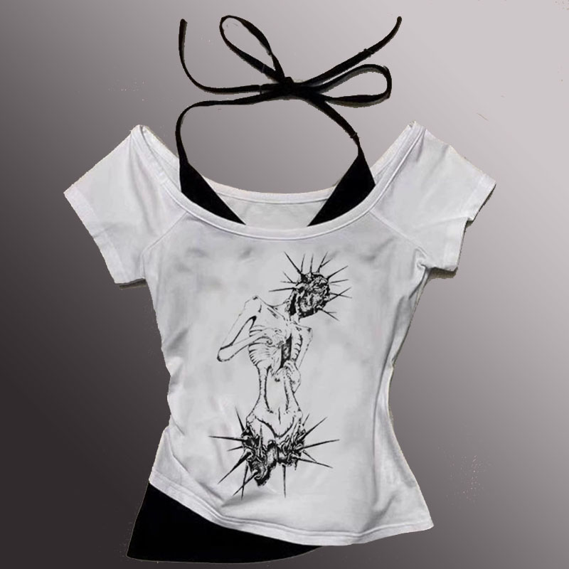 Woman clothes y2k tops Female  - مراجعة Summer Clothing Pinterest وسعره