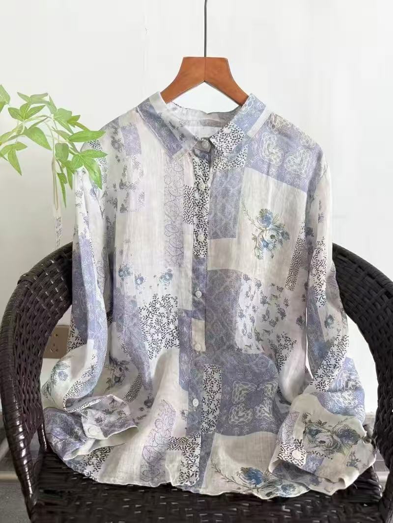 100% Ramie linen shirts and bl - مراجعة Summer Clothing For Japan وسعره