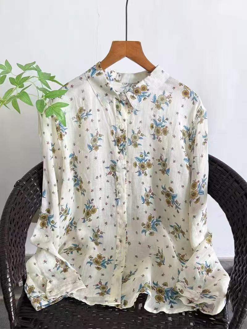 100% Ramie linen shirts and bl - مراجعة Summer Clothing For Japan وسعره