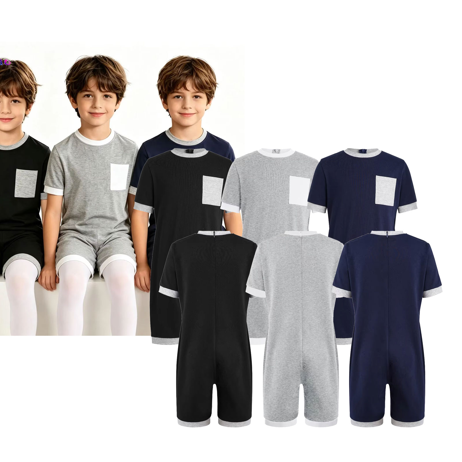 3Pcs Unisex Kids Special Needs - مراجعة Summer Clothing Kids Boys وسعره