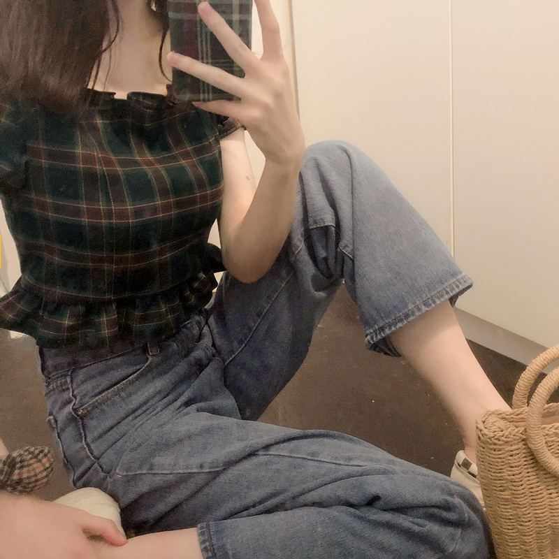Shirts Women Plaid Retro Edibl - مراجعة Summer Clothing Aesthetic وسعره